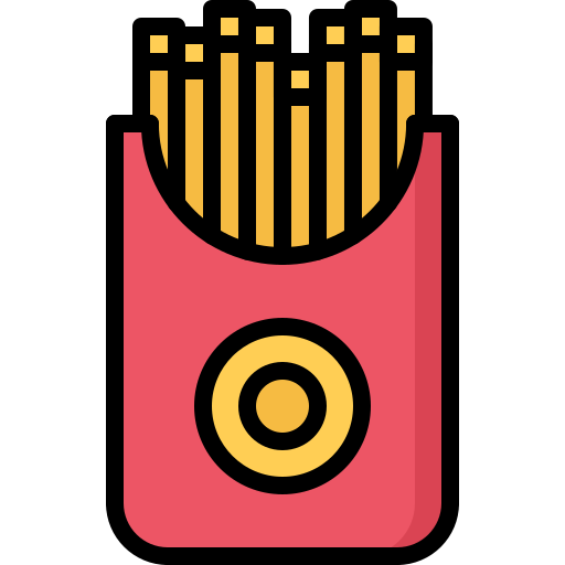 French fries Coloring Color icon