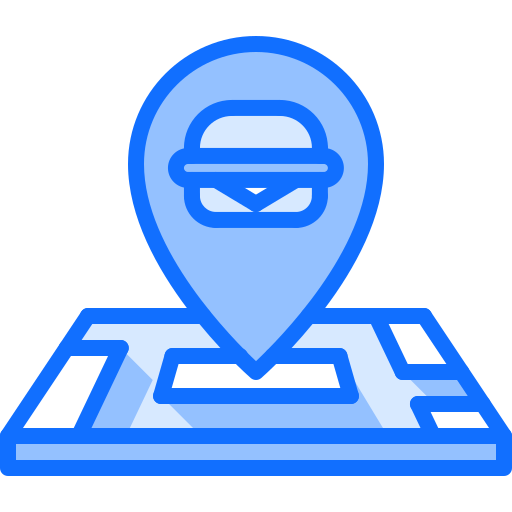 Location Coloring Blue icon