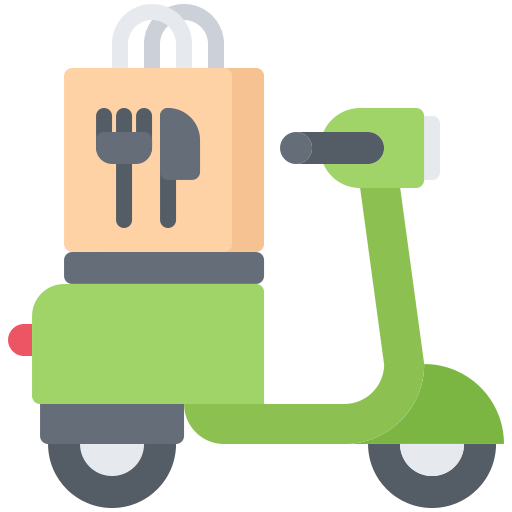 Scooter Coloring Flat icon