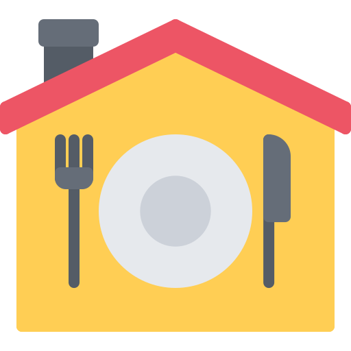 Home delivery Coloring Flat icon