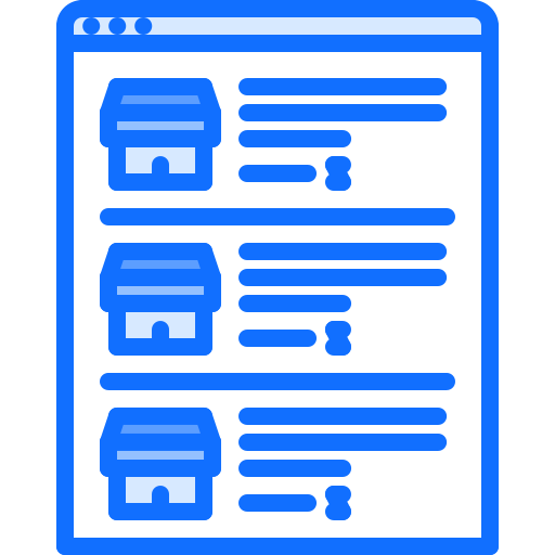 List Coloring Blue icon