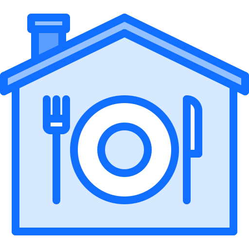 Home delivery Coloring Blue icon