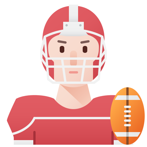 American football Amethys Design Flat icon