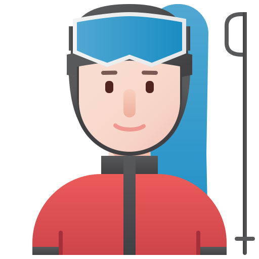 Ski Amethys Design Flat icon