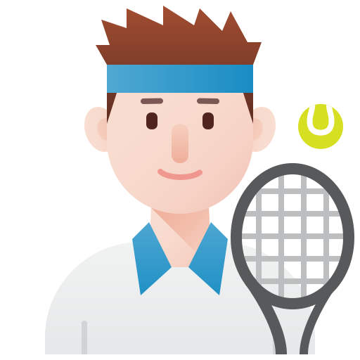 テニス Amethys Design Flat icon