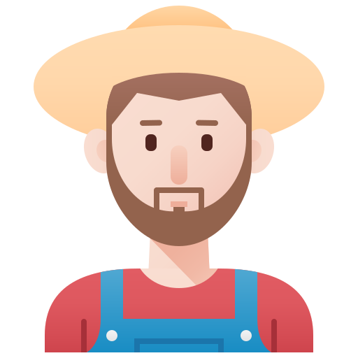 farmer Amethys Design Flat icon