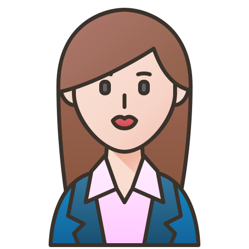 Businesswoman Amethys Design Lineal Color icon