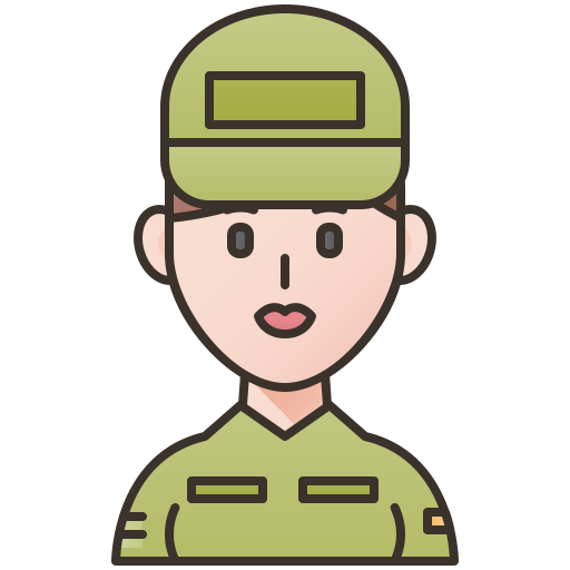 Żołnierz Amethys Design Lineal Color ikona