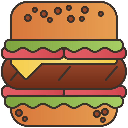 Burger Amethys Design Lineal Color icon