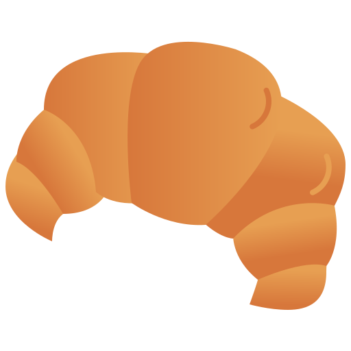 Croissant Amethys Design Flat icono