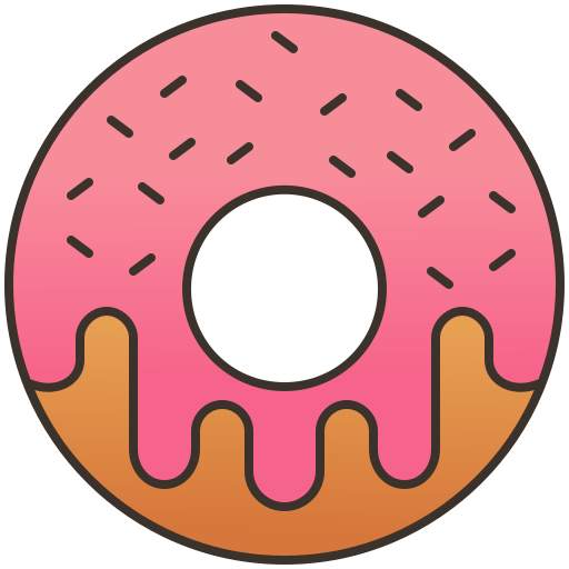 Donuts Amethys Design Lineal Color icon