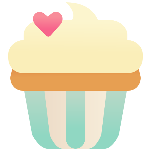 Cupcake Amethys Design Flat icon