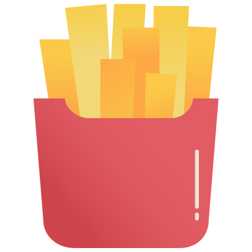 Francés fritas Amethys Design Flat icono