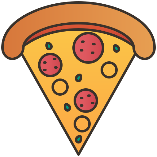 pizza Amethys Design Lineal Color ikona