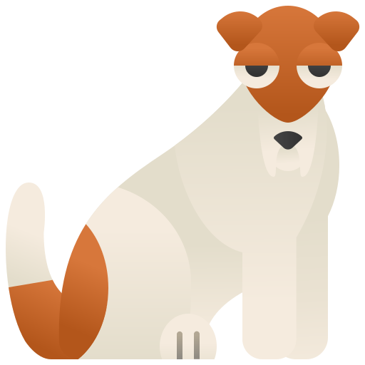 Fox terrier Amethys Design Flat icon