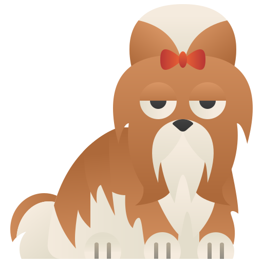 Shih tzu Amethys Design Flat icon