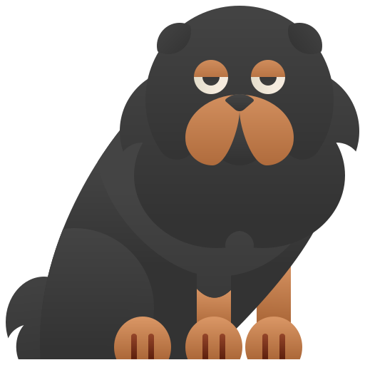 Tibetan mastiff Amethys Design Flat icon
