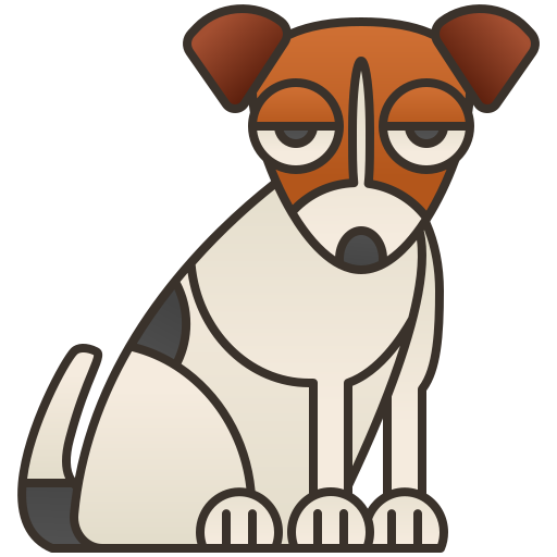 jack russell terrier Amethys Design Lineal Color Icône