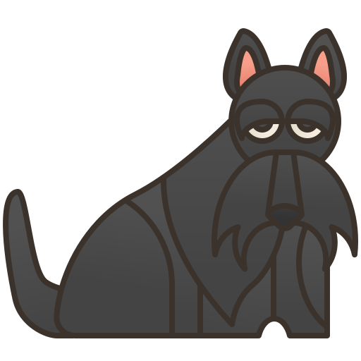 Scottish terrier Amethys Design Lineal Color icon