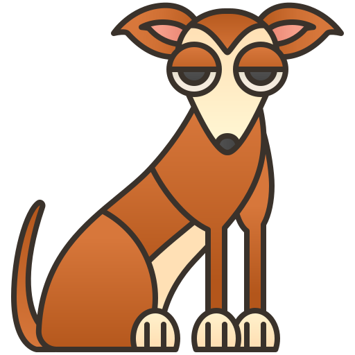Whippet Amethys Design Lineal Color icono
