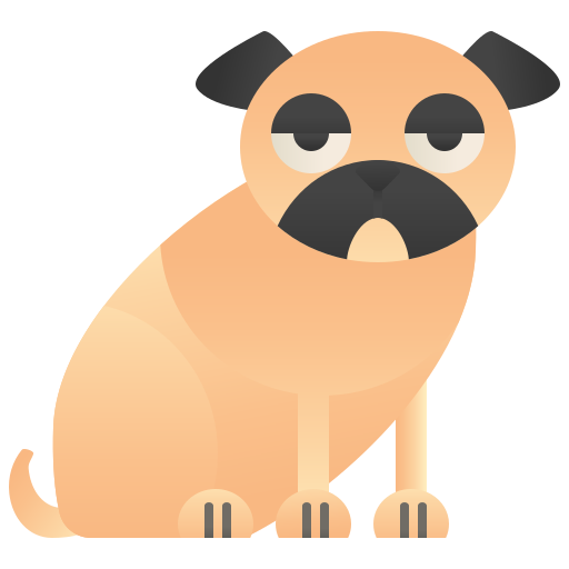 Pug Amethys Design Flat icono