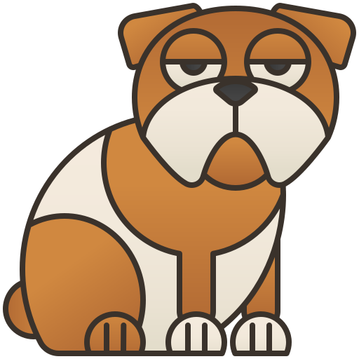 bulldogge Amethys Design Lineal Color icon
