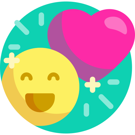 Happiness Detailed Flat Circular Flat icon