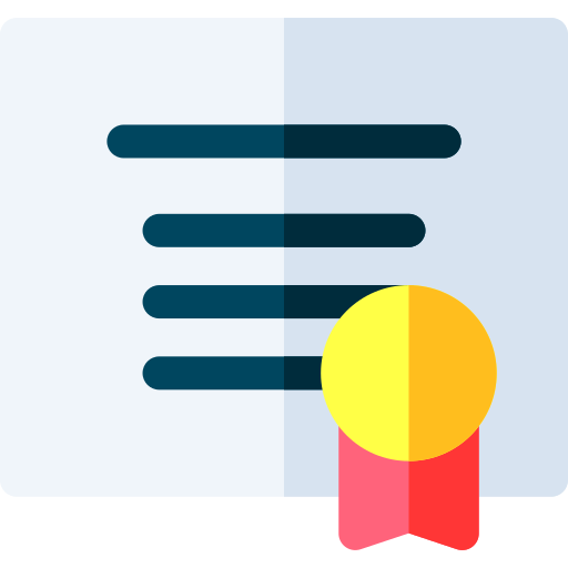 zertifikat Basic Rounded Flat icon