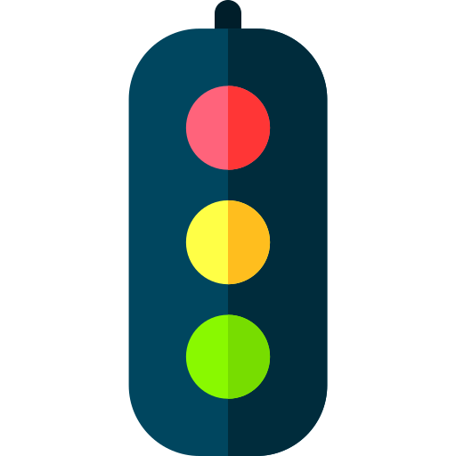 信号機 Basic Rounded Flat icon