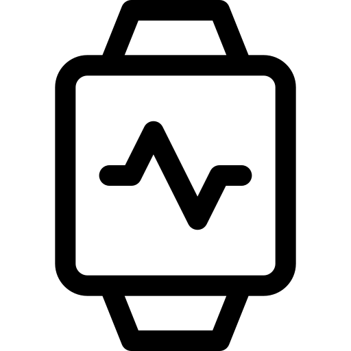 Relógio inteligente Basic Rounded Lineal Ícone