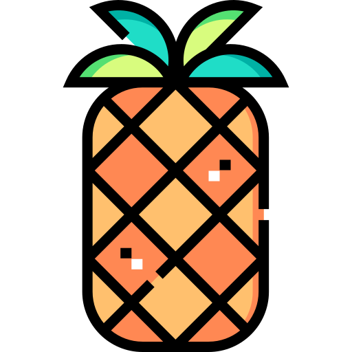 パイナップル Detailed Straight Lineal color icon