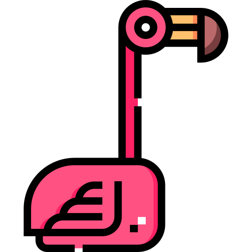 Flamingo Detailed Straight Lineal color icon