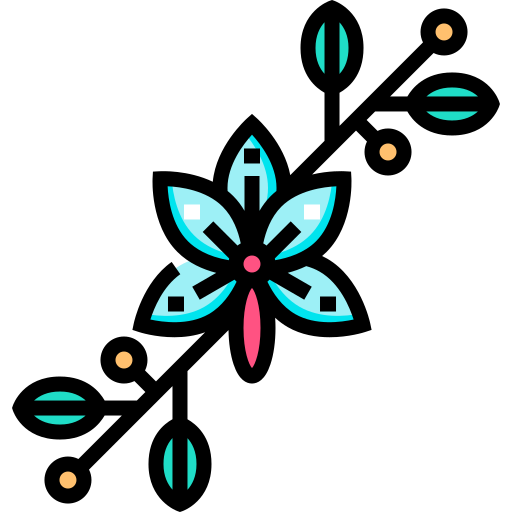 Орхидея Detailed Straight Lineal color иконка