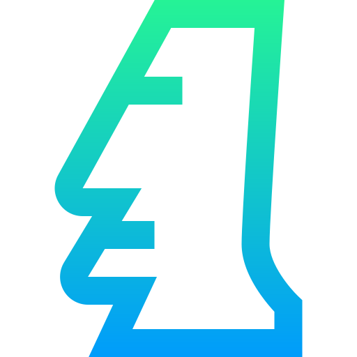 moai Super Basic Straight Gradient icon