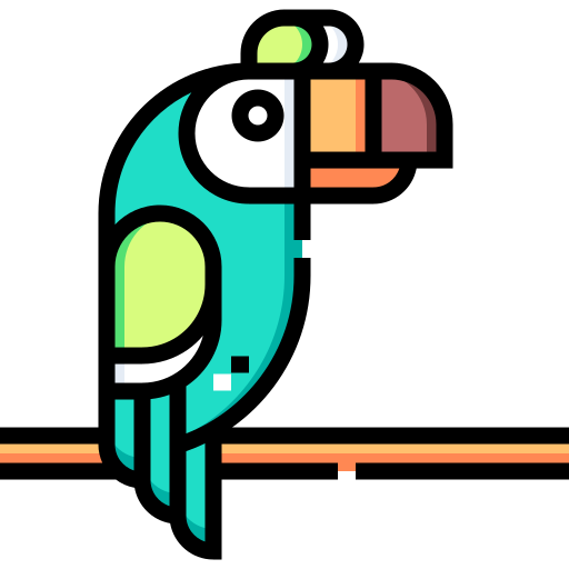 Toucan Detailed Straight Lineal color icon