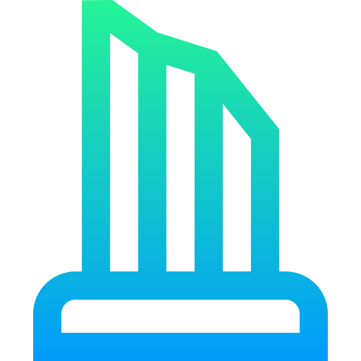 Pillar Super Basic Straight Gradient icon