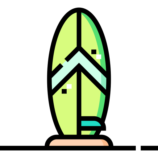 Доска для серфинга Detailed Straight Lineal color иконка