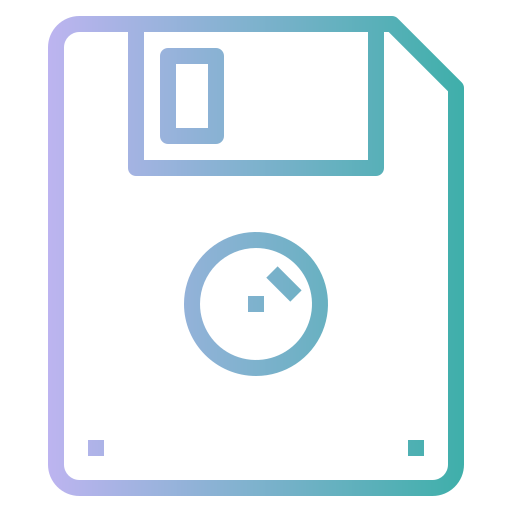 フロッピーディスク PongsakornRed Gradient icon