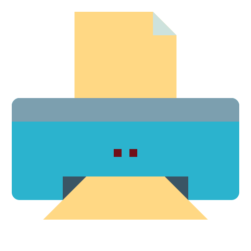 drucker PongsakornRed Flat icon