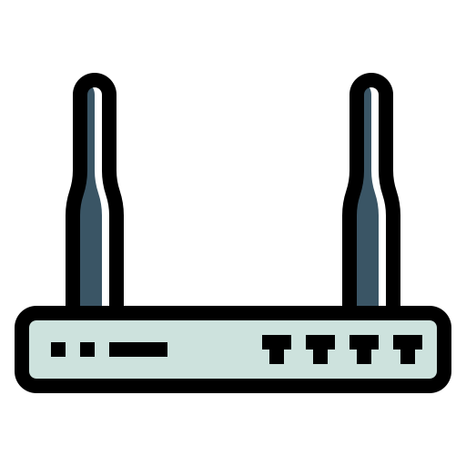 router PongsakornRed Lineal Color icona