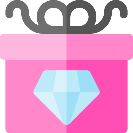 Caja de regalo Basic Rounded Flat icono
