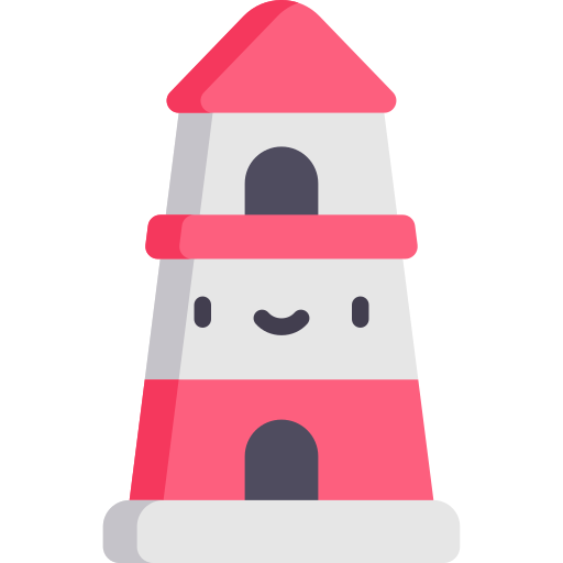 Lighthouse Kawaii Flat icon