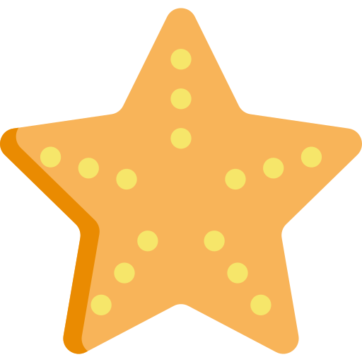 Starfish Kawaii Flat icon