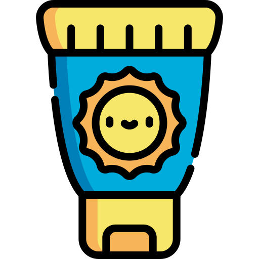 Sunscreen Kawaii Lineal color icon