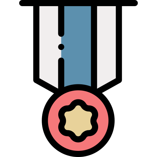 Medal Detailed Rounded Lineal color icon