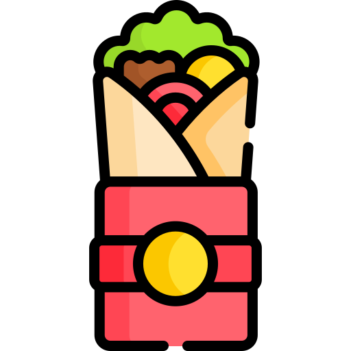 shawarma Special Lineal color ikona