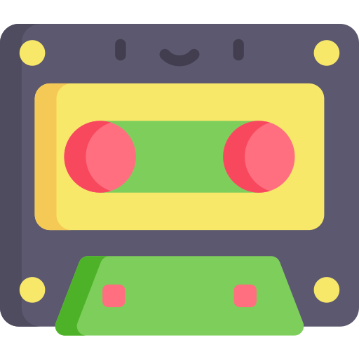 kassette Kawaii Flat icon