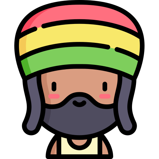 rastaman Kawaii Lineal color icon