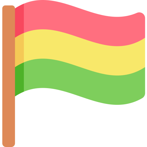 Флаг растафари Kawaii Flat иконка