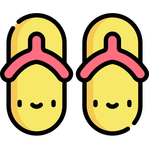 flip flops Kawaii Lineal color icon